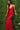 V neck fitted lace prom dress 48994