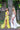Jovani yellow high slit pleated gown S63599