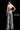 black white striped back zipper jumpsuit 65397