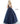 Jovani 55634 Navy Black Floral Appliques V Neck Ballgown