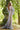 silver nude prom dress with long train 57048 back view