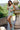 green v neck dress 63405