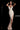 Gold silver beaded sexy prom dress  63405