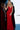 red v neckline dress 63563
