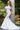 Jovani feather neckline strapless wedding dress 63891