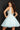 blue fit and flare dress 63987