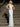 Off White Embellished Plunging Neck Bridal Dress  66765