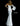 White One Shoulder Long Sleeve Wedding Dress 66821