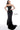 Black scuba fitted evening dress Jovani 94366