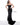 Jovani 94366 Black Strapless Straight Neck Scuba Evening Gown