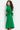 Jovani 07341 Emerald Short Feather Sleeve Tea Length Dress