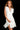 white v neckline dress 
