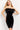 Black feather contemporary Jovani dress M3335