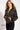 Black Multi Embellished Bomber Jacket by Jovani M53011