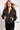 Black Multi Embellished Bomber Jacket by Jovani M53011