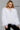 Jovani white feather long sleeve jacket M63366